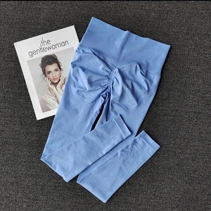 Mallas de gimnasio de secado rápido personalizadas para mujer, mallas de yoga ajustadas de alta calidad, mallas de entrenamiento de nailon Spandex para glúteos - Product Image 2