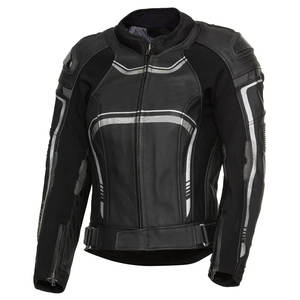 Veste de moto pour homme en cuir véritable, prix imbattable, couleur unie, vente en ligne - Product Image 1