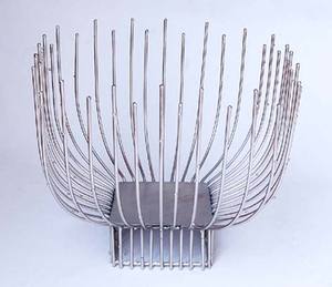 Panier de rangement pour fruits à motif de feuilles tendance, panier en métal fantaisie pour table, taille personnalisée, style classique, panier décoratif - Product Image 4