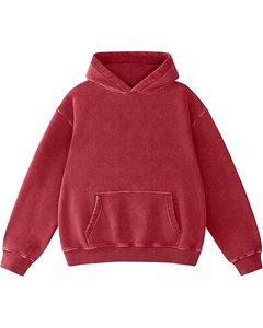 Sudadera con capucha gris para hombre, con cremallera, corte holgado, informal, para otoño, de punto, color liso, forro polar, manga regular - Product Image 5