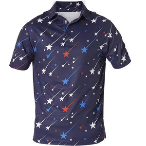 Personnalisé sublimé hommes pour polos tissu de coton respirant vêtements décontractés et d'extérieur marque privée service OEM ODM - Product Image 4