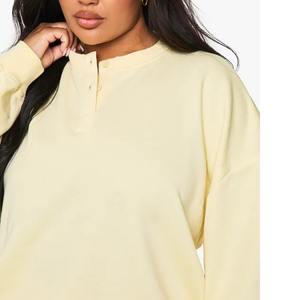 Tenues d'été Ensembles sweat-shirt et short pour femmes Summer 2 Two Piece Short Set Women Blank Shorts Sets Custom Shorts for Women - Product Image 5