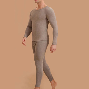Calzoncillos largos ligeros y cálidos para hombre con ropa de dormir, pantalones térmicos de lana, ropa de capa Base personalizada Oem, conjunto de ropa térmica - Product Image 6