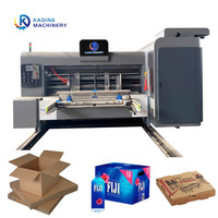 Machine d'impression flexographique à encre aqueuse de haute qualité avec alimentation par bord de papier, découpeuse rotative et rainureuse