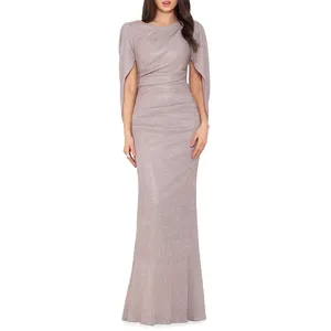 Evening Dresses Luxurious Solid Long Elegant Evening Dress Polyester Spandex Gowns For Women Evening Dresses Ball Gown
