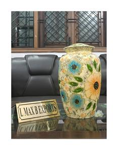 Urna conmemorativa de cremación de Metal de buena calidad, urna de recuerdo funerario de diseñador hecha a mano para cenizas masculinas y femeninas a granel - Product Image 1