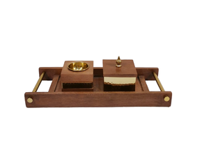 ตัวเรือนโลหะทำจากไม้ที่ใส่ธูปเครื่องหอมสำหรับรอมฎอนดีไซน์ชุบเงินขนาดกลาง - Product Image 4