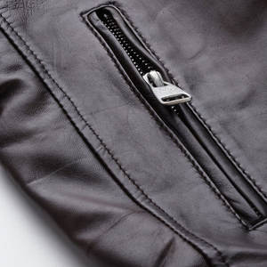 Veste en cuir pour homme avec logo personnalisé imprimé, imperméable, prix bas, veste en cuir pour homme - Product Image 6