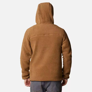 Sweat à capuche en laine Sherpa à la mode pour hommes avec fermeture éclair tenue d'hiver à la mode vente en ligne prix raisonnable - Product Image 2