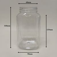 Pots en plastique PET de grande taille 800ml de logo personnalisé de haute qualité avec couvercles pour la nourriture, fabricant de collations du Vietnam