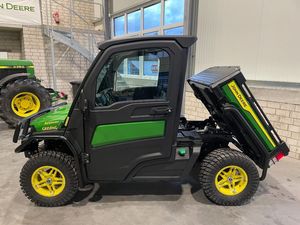 รถอเนกประสงค์ John Deere ขับเคลื่อน 4 ล้อ ราคาประหยัด พร้อมกระบะบรรทุกและกันชนหน้า สีเขียวและเหลือง พร้อมส่งออก - Product Image 4