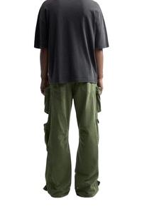 Pantalones Cargo Jogger de Pierna Ancha para Hombre, Casuales, Ligeros, 100% Algodón, Estilo Urbano, Antiarrugas, de Secado Rápido - Product Image 4