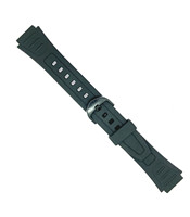 Bracelet de montre sport en résine noire compatible W-800H 18 mm, modèle Réf 738EA2 pour 10268612