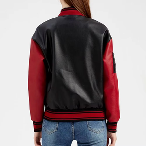 แจ็คเก็ตผ้าซาตินกันลมสำหรับผู้หญิงรุ่นใหม่ประจำฤดูใบไม้ร่วง แจ็คเก็ตหนังแท้แบบพื้นฐานพร้อมคุณสมบัติระบายอากาศ ราคาโรงงาน - Product Image 4