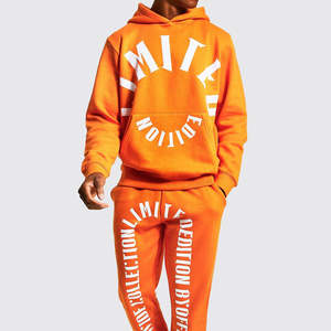 ชุดวอร์มผ้าฝ้าย100% สำหรับผู้ชายชุดวอร์มสำหรับฤดูหนาวพิมพ์ลายพัฟติดโลโก้ได้ตามต้องการ - Product Image 5