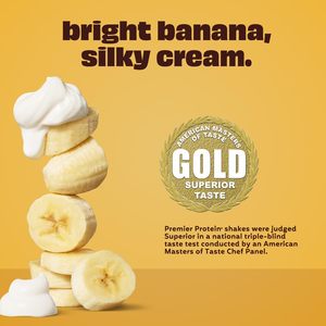 Shake protéiné Premier, bananes et crème, 30 g de protéines, 24 vitamines et minéraux pour soutenir la santé immunitaire, 11,5 fl oz, lot de 12 - Product Image 2