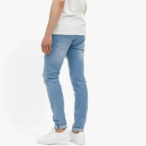 Jeans Azules de Último Diseño 2026 para Hombre, Pantalones Vaqueros Rectos Rotos y Elásticos, Estilo Slim Hip Hop Gótico Urbano, Nueva Moda de Pakistán - Product Image 6