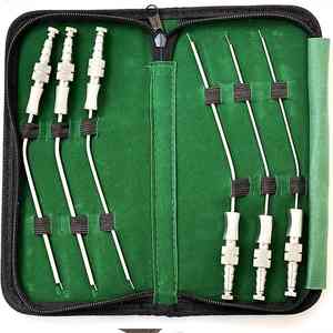 Opération médicale un tube creux en acier inoxydable coudé avec contrôle du pouce Tube d'aspiration Frazier Instrument dentaire et médical - Product Image 1