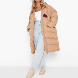 High Street Ladies Winter Wear Bomber Jacket Waterproof Eco-Friendly Breathable for Women Warm with Detachable Hat - Product Image 2