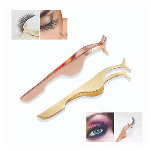 แหนบติดขนตาปลอมทำจากสเตนเลสสตีลอุปกรณ์ความงามตามสั่ง - Product Image 2