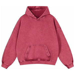 เสื้อฮู้ดสตรีแบบโอเวอร์ไซส์ ผ้าฟลีซฟอกสี ปักลาย 3 มิติ พิมพ์ลายตามสั่ง ผ้าฝ้าย 100% สไตล์สตรีทแวร์ - Product Image 1