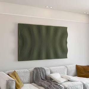 Arte de Pared de Madera CNC Paramétrico 3D de Estilo Art Deco Moderno, Escultura Acústica Personalizable para Decoración del Hogar o Cumpleaños - Product Image 1