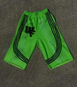 Manufacturer Custom Rhinestone Side Stripes Sun Faded <b>Shorts</b> Cotton Raw Hem Vintage Screen Print <b>Men</b> Acid Wash <b>Sweat</b> <b>Shorts</b> - Product Image 6