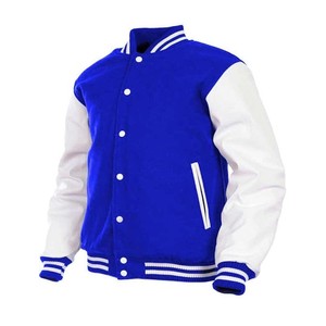 Chaqueta de béisbol universitaria personalizada con bordado de chenilla al por mayor - Product Image 3