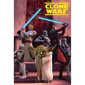 Tarjeta postal de Star Wars: The Clone Wars hecha de papel duradero - Product Image 1