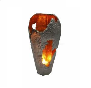 เชิงเทียนอลูมิเนียมโบราณ,เชิงเทียนเสาตกแต่งบ้านดีไซน์ทันสมัยสำหรับงานฝีมือโลหะ - Product Image 1