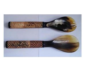 Outils de couleur naturelle, ensemble de couverts en corne, meilleure vaisselle, conception de finition personnalisée disponible - Product Image 3