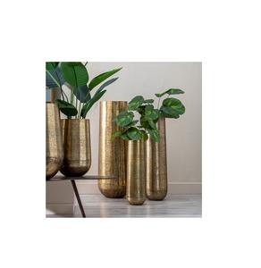 Florero decorativo de metal para decoración contemporánea del hogar Decoración de mesa interiores de oficina o propósito de regalo - Product Image 1