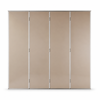 Cloison mobile pour salle de conférence, mur temporaire, séparateur de pièce, cadre en aluminium, insonorisé, mur mobile pliable, système de cloison coulissante