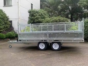 Remorque à plateau basculant hydraulique à double châssis 14x7, conception robuste, assemblée avec un engrenage comme composant principal - Product Image 4