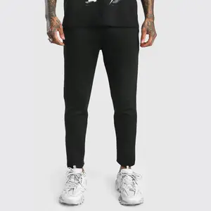 Özel Joggers yüksek kalite Sweatpants erkekler Slim fit ter pantolon parça yığılmış Sweatpants 2023