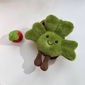 For JELLYCAT Creative Cartoon Cute Keychain Pendant Clover Plush Doll Ornaments Unique Gift <b>Stuffed</b> Animal <b>Toy</b> New Product - Product Image 3