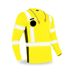 Camisa de manga larga de alta visibilidad ligera totalmente personalizada Servicio OEM para ropa de seguridad - Product Image 2
