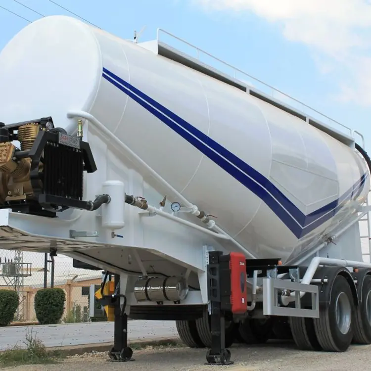 3 assi motore Diesel 45 60 80 tonnellate 20 50 metri cubi cemento Bulker camion serbatoio rimorchio 40000 litri cemento rinfuse semirimorchio