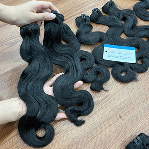 Extensiones de cabello vietnamita crudo de alta calidad, extensiones de cabello vietnamita, doble dibujado, Super doble Cabello, onda del cuerpo, trama, color natural - Product Image 4