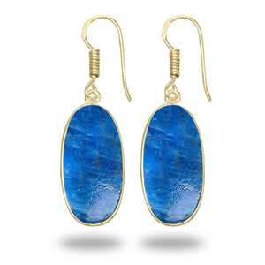 ต่างหูห้อยทรงหยดน้ำ ประดับพลอยแท้ แอพพลิเค หินประจำเดือนธันวาคม เครื่องประดับทำมือ ชุบเงินบนทองเหลือง - Product Image 6