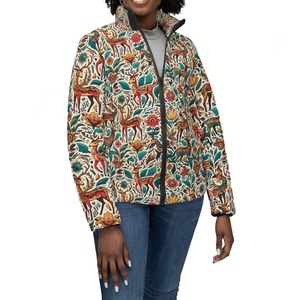 Chaqueta Acolchada Informal para Mujer con Estampado Gráfico de Ciervo del Bosque, Chaqueta de Calle con Relleno de Algodón, Estilo Hip Hop Gótico, Venta al por Mayor - Product Image 3