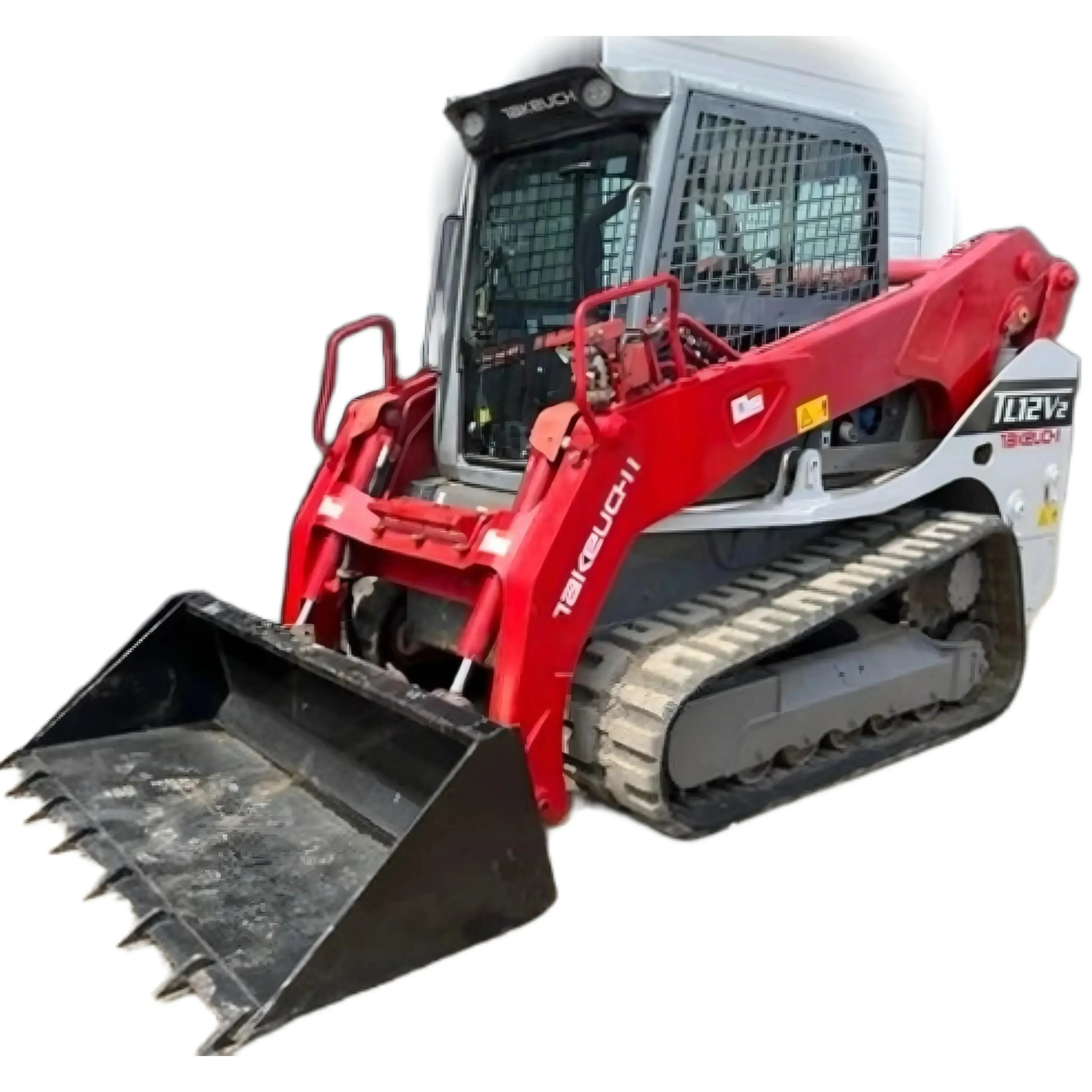 Хорошее состояние 2016 TAKEUCHI TL12V2, высококачественное землеройное промышленное оборудование, сертифицированный подержанный погрузчик