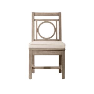 Kingsley The Addison Luxury Outdoor <b>Teak</b> Dining Arm <b>Chair</b> Circle Back Solid Wood Garden Hotel Resort Furniture collection - Product Image 2