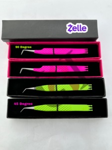 แหนบปลายแหลม 10 มม. สแตนเลส ป้องกันไฟฟ้าสถิต ทนทาน ดีไซน์เจาะรูด้านหลังสีชมพูอมเขียวสดใหม่ - Product Image 5