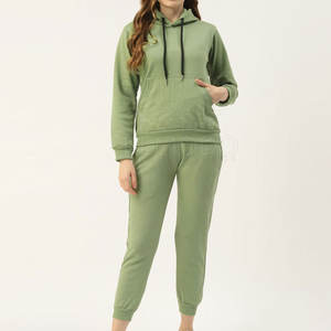 Conjuntos Deportivos Casuales de Invierno para Mujer, Personalizados, de 2 Piezas, Largos, 100% Algodón, Venta de Fábrica - Product Image 1