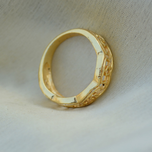 Brass <b>Wave</b> <b>Rings</b> 18k Gold Plated <b>Rings</b> Filigree Vintage <b>Rings</b> For Women Statement Wholesale <b>Rings</b> - Product Image 5