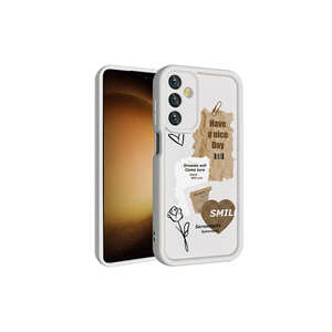 Étui en silicone blanc de luxe pour Samsung pour Galaxy A25, coque arrière en TPU souple imprimée, protection de l'appareil photo, A57 A53 A34 A24 A22 A21S A12 - Product Image 2