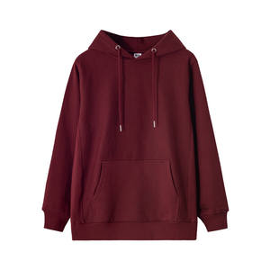 Moda algodón poliéster Unisex hombres mujeres OEM Logo personalizado Casual en blanco liso Sudadera con capucha pulóver Sudadera con capucha sudaderas con capucha - Product Image 6