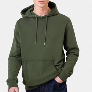 Sweat-shirt à capuche épais en coton de haute qualité 350 GSM, uni, lourd, surdimensionné, avec cordon, logo personnalisé, pour hommes, 2026 - Product Image 3