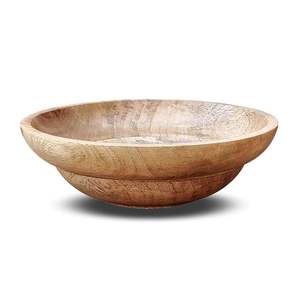 Cuenco de madera rústico hecho a mano para el hogar y la Oficina Cuenco de madera personalizado para uso al por mayor y de exportación para decoración de restaurante - Product Image 1